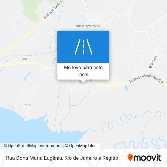 Rua Dona Maria Eugênia mapa