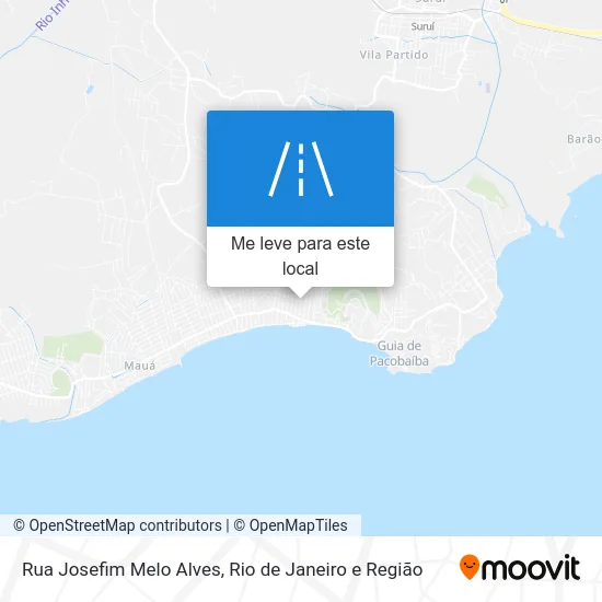 Rua Josefim Melo Alves mapa