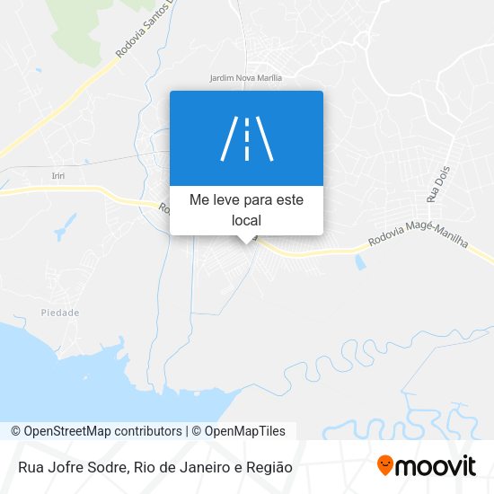 Rua Jofre Sodre mapa
