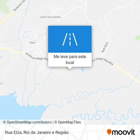 Rua Elza mapa