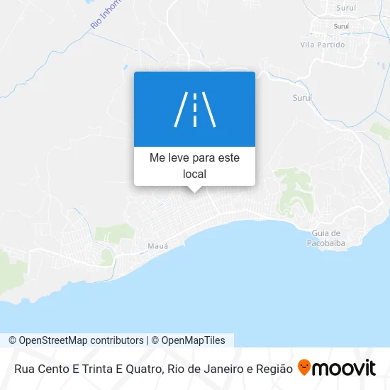 Rua Cento E Trinta E Quatro mapa