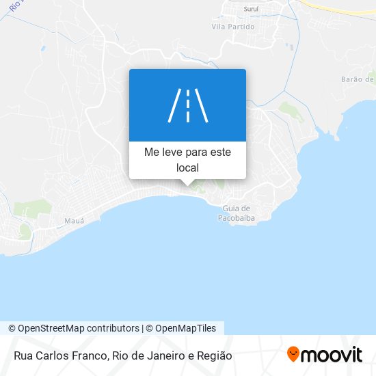 Rua Carlos Franco mapa