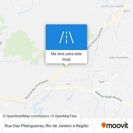 Rua Das Pitangueiras mapa
