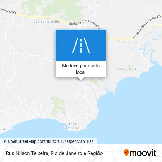 Rua Nilson Teixeira mapa