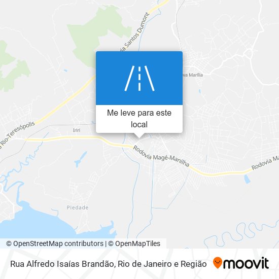 Rua Alfredo Isaías Brandão mapa