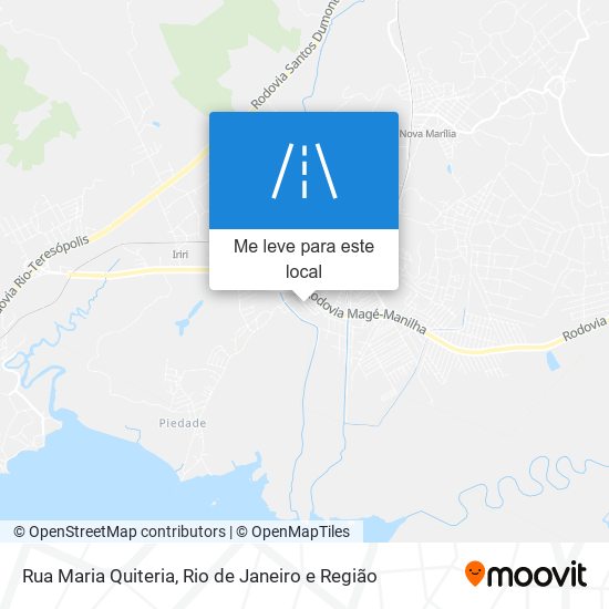 Rua Maria Quiteria mapa