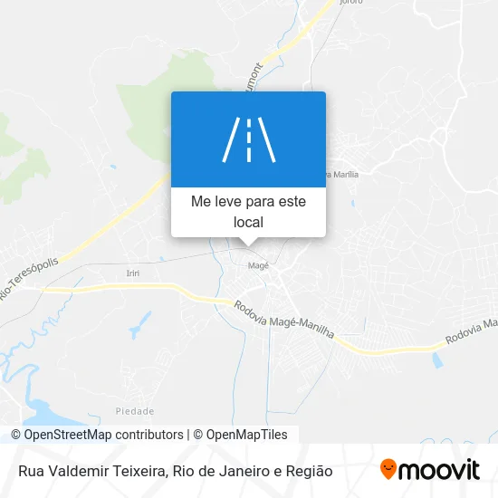 Rua Valdemir Teixeira mapa