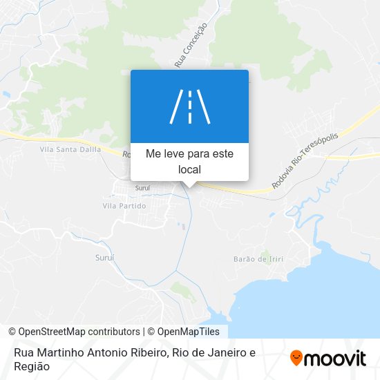 Rua Martinho Antonio Ribeiro mapa