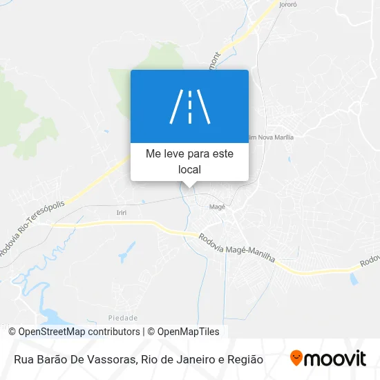 Rua Barão De Vassoras mapa