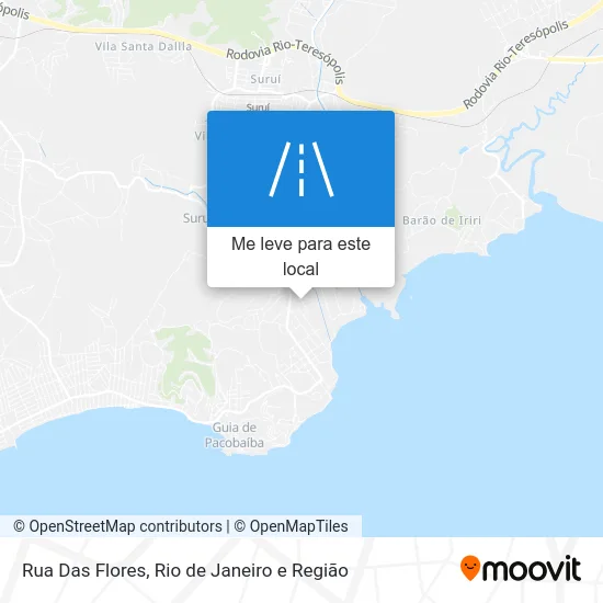 Rua Das Flores mapa