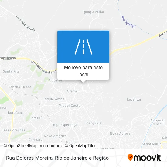 Rua Dolores Moreira mapa