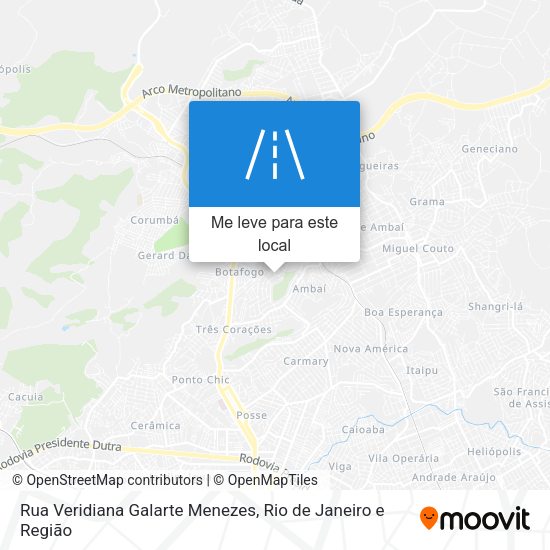 Rua Veridiana Galarte Menezes mapa