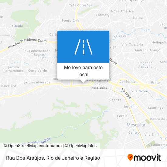 Rua Dos Araújos mapa