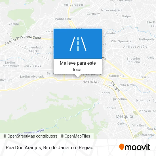 Rua Dos Araújos mapa