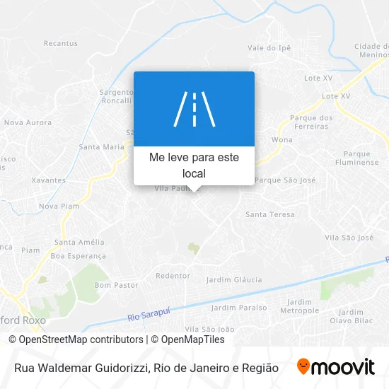 Rua Waldemar Guidorizzi mapa