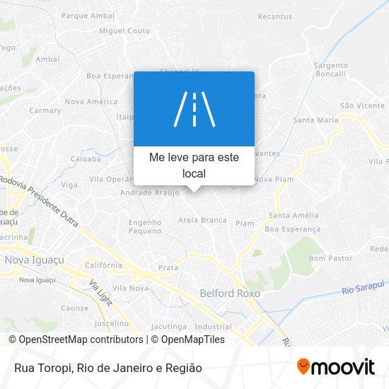 Rua Toropi mapa