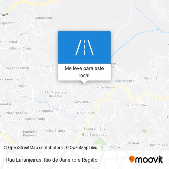 Rua Laranjeiras mapa