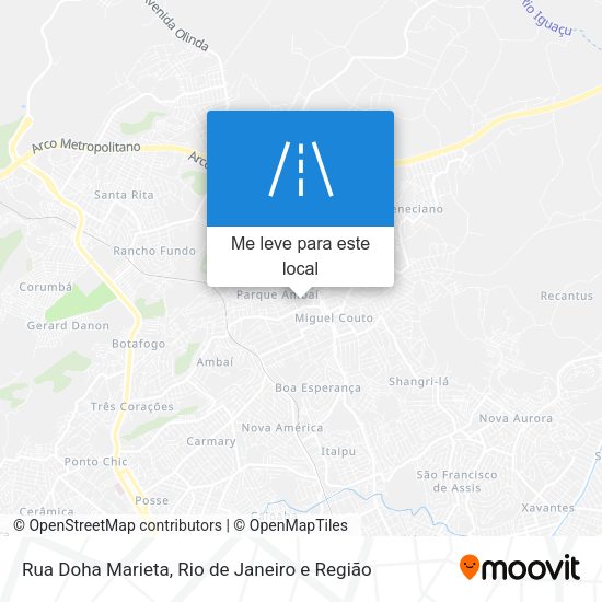 Rua Doha Marieta mapa