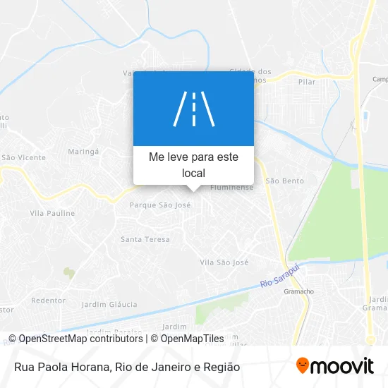 Rua Paola Horana mapa