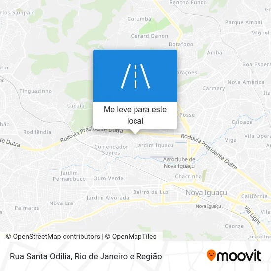 Rua Santa Odilia mapa