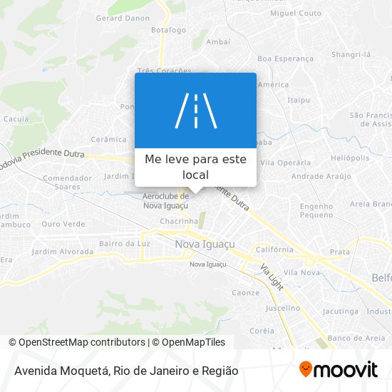 Avenida Moquetá mapa