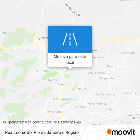 Rua Leonardo mapa