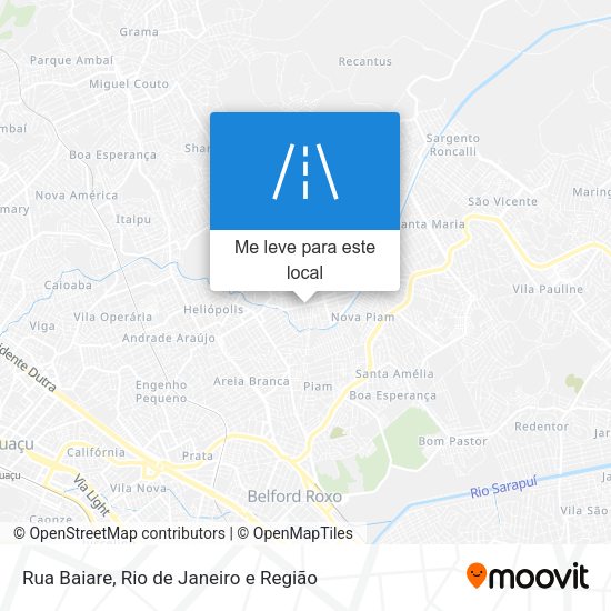 Rua Baiare mapa