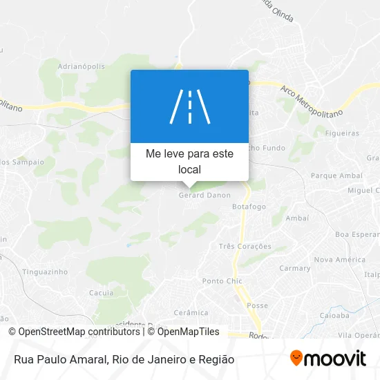 Rua Paulo Amaral mapa