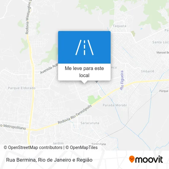 Rua Bermina mapa