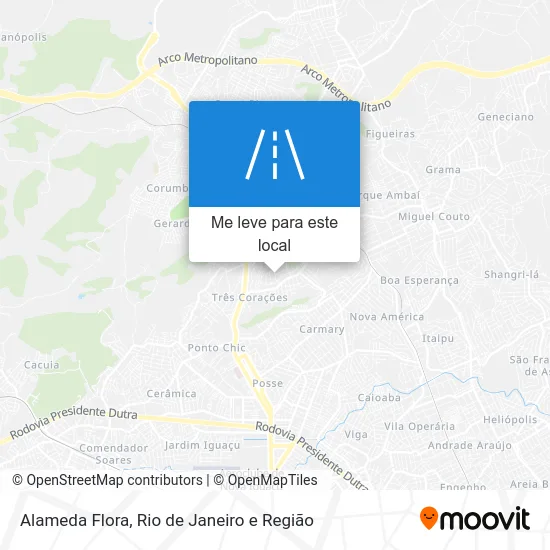 Alameda Flora mapa