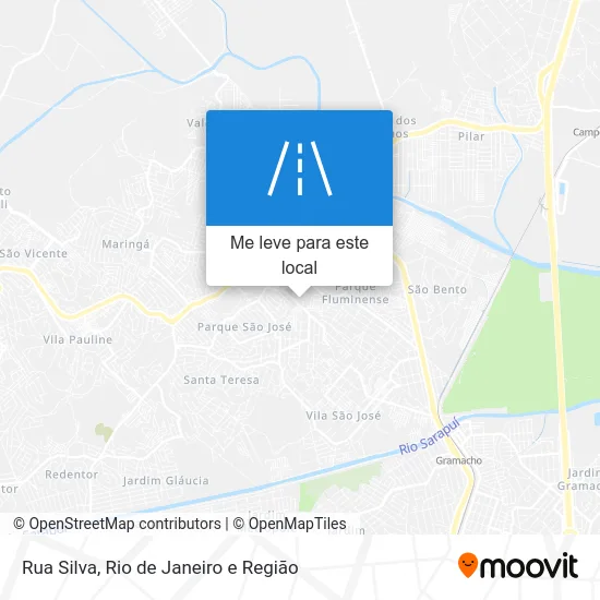 Rua Silva mapa