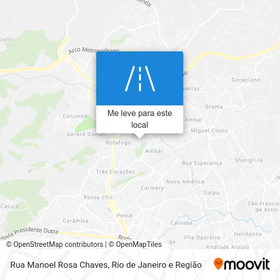 Rua Manoel Rosa Chaves mapa
