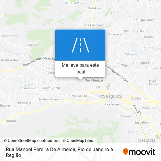 Rua Manoel Pereira De Almeida mapa