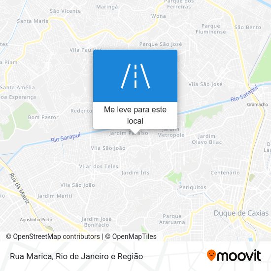 Rua Marica mapa