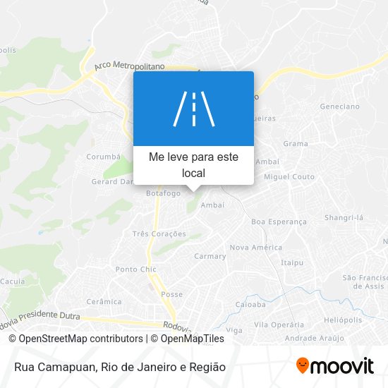 Rua Camapuan mapa