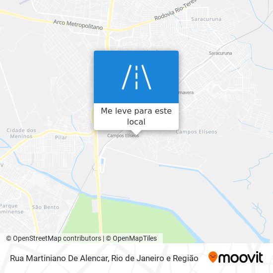 Rua Martiniano De Alencar mapa