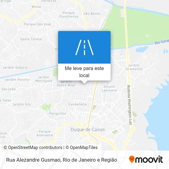 Rua Alezandre Gusmao mapa