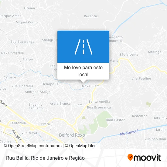 Rua Belila mapa