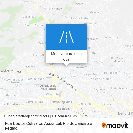 Rua Doutor Colivarce Assuncal mapa