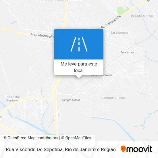 Rua Visconde De Sepetiba mapa