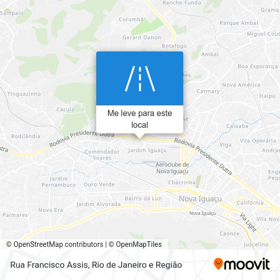 Rua Francisco Assis mapa