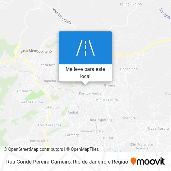 Rua Conde Pereira Carneiro mapa