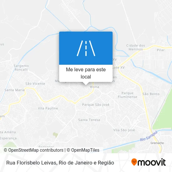 Rua Florisbelo Leivas mapa