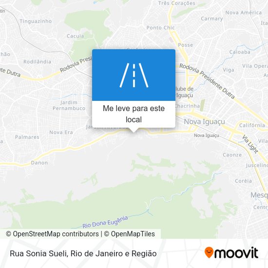 Rua Sonia Sueli mapa