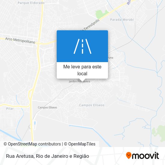 Rua Aretusa mapa