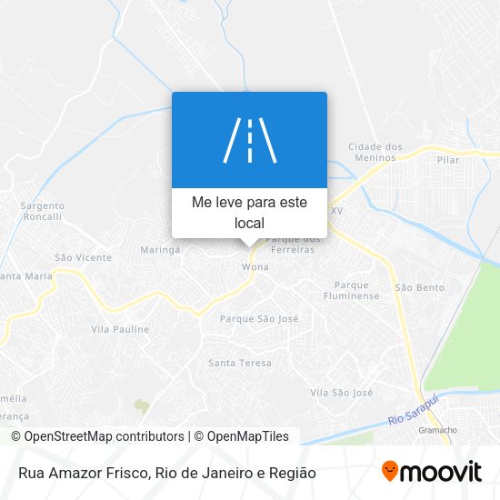 Rua Amazor Frisco mapa