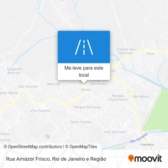 Rua Amazor Frisco mapa