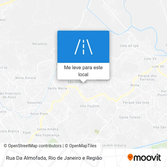 Rua Da Almofada mapa