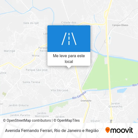 Avenida Fernando Ferrari mapa