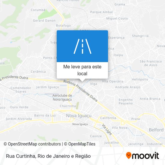 Rua Curtinha mapa